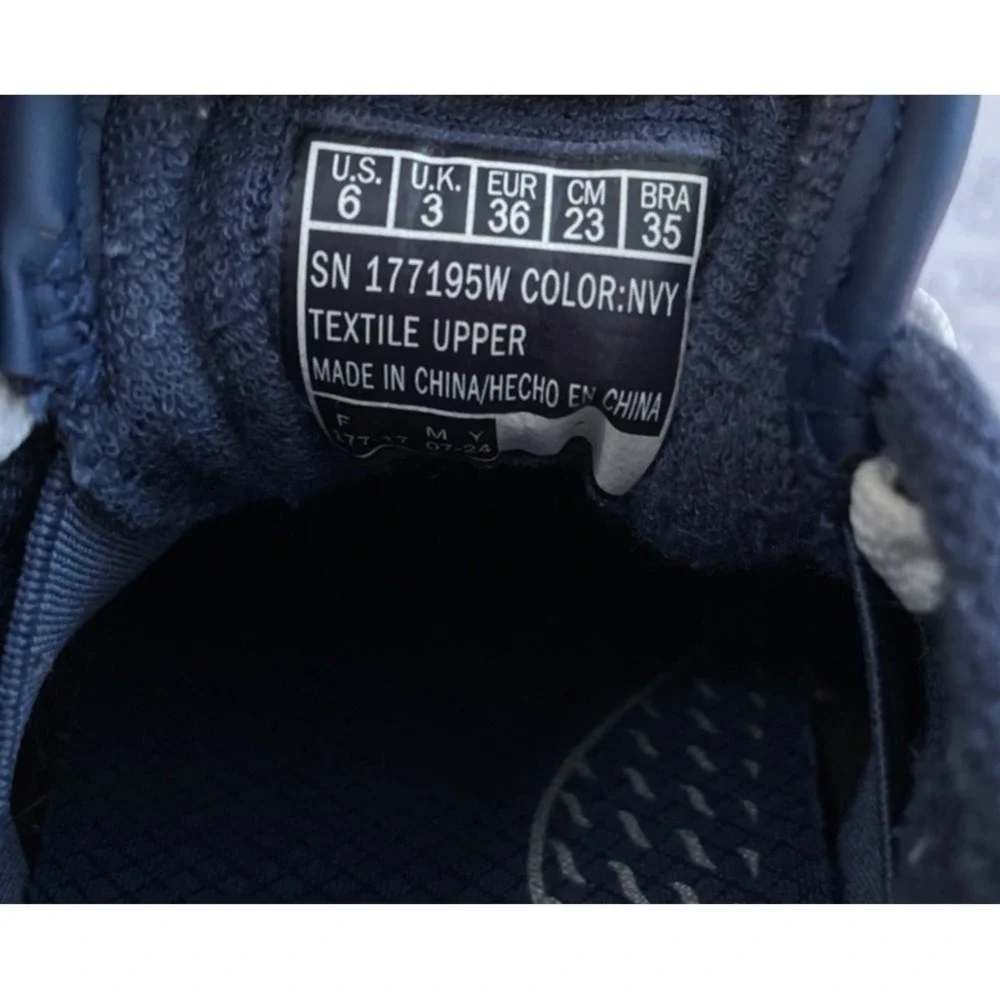 Skechers Los Angeles Arch Fit Arcade Meet Ya There Navy Sneakers Women Sz 6